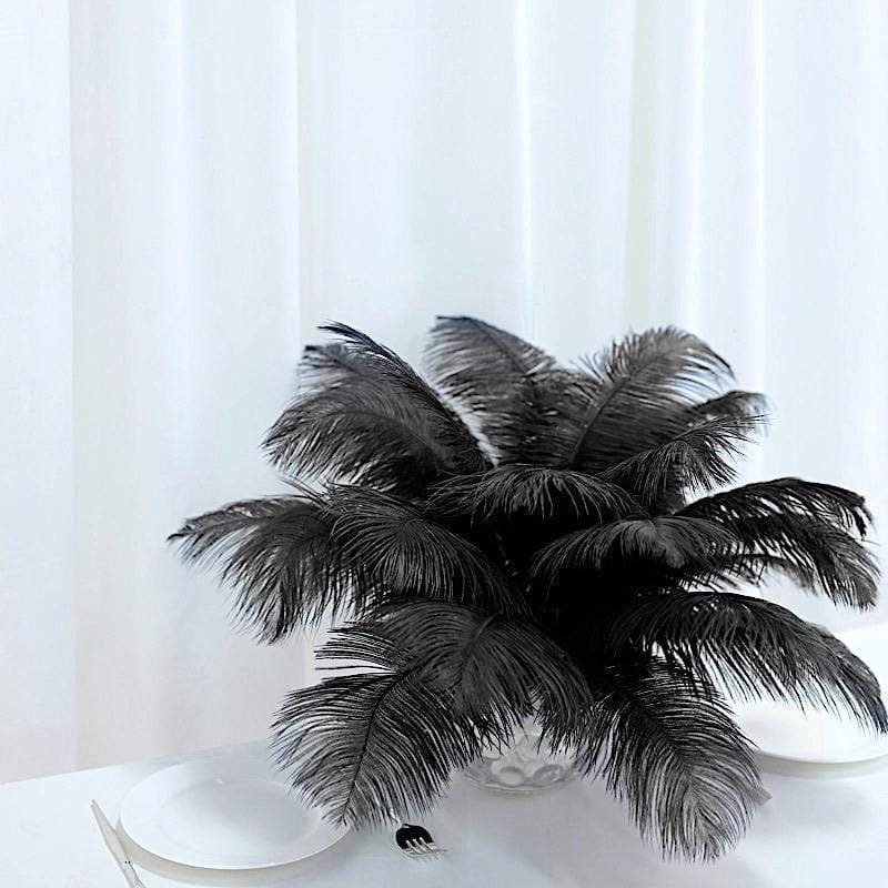 12 pcs 13 - 15 inches Genuine Ostrich Feathers