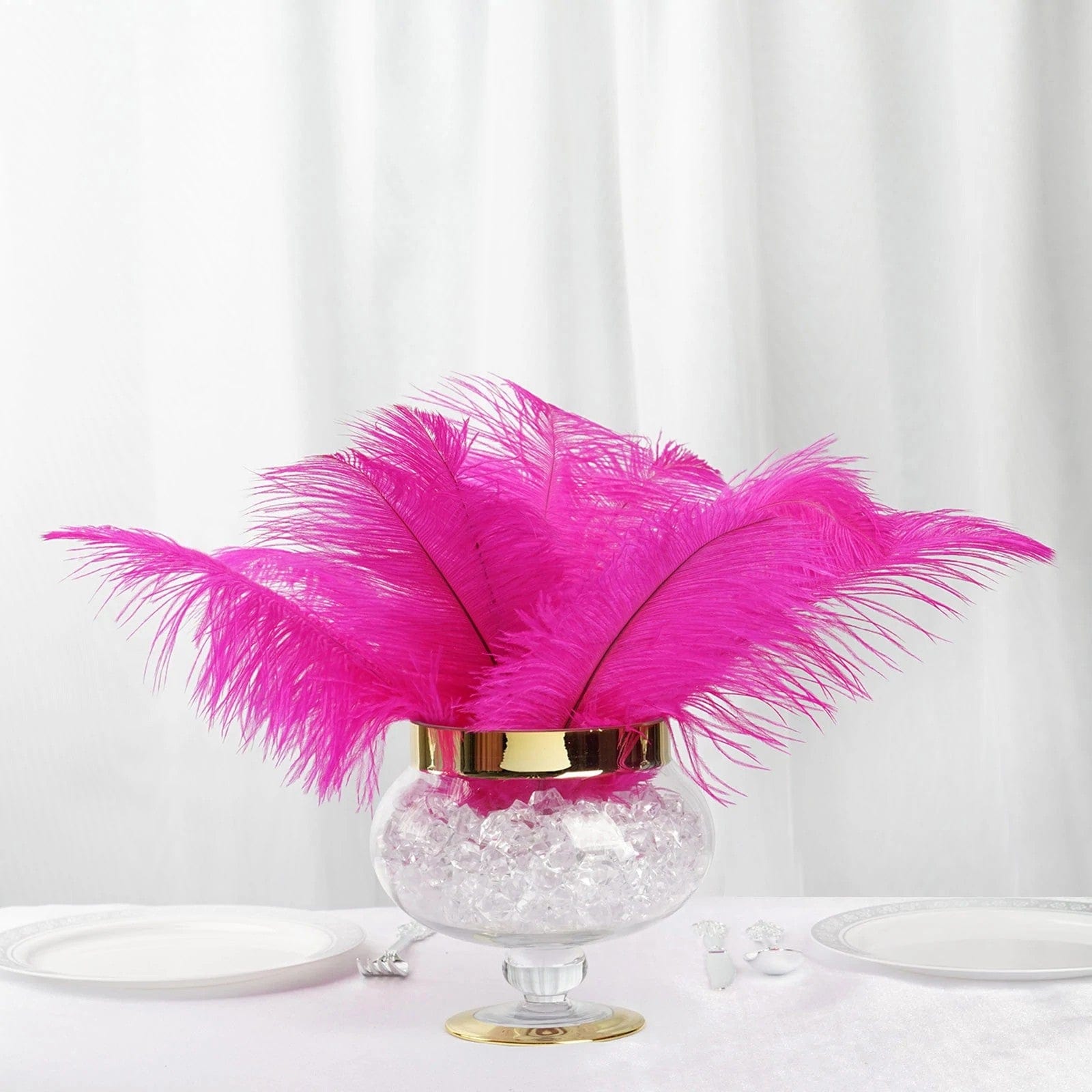 12 pcs 13 - 15 inches Genuine Ostrich Feathers