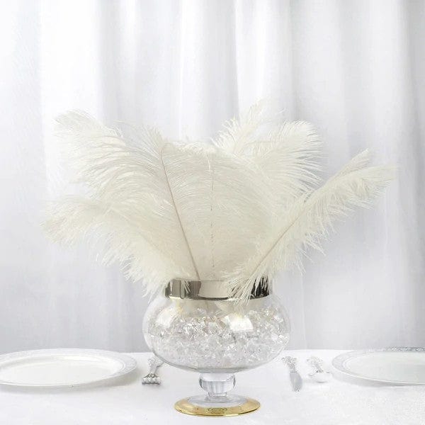 12 pcs 13 - 15 inches Genuine Ostrich Feathers