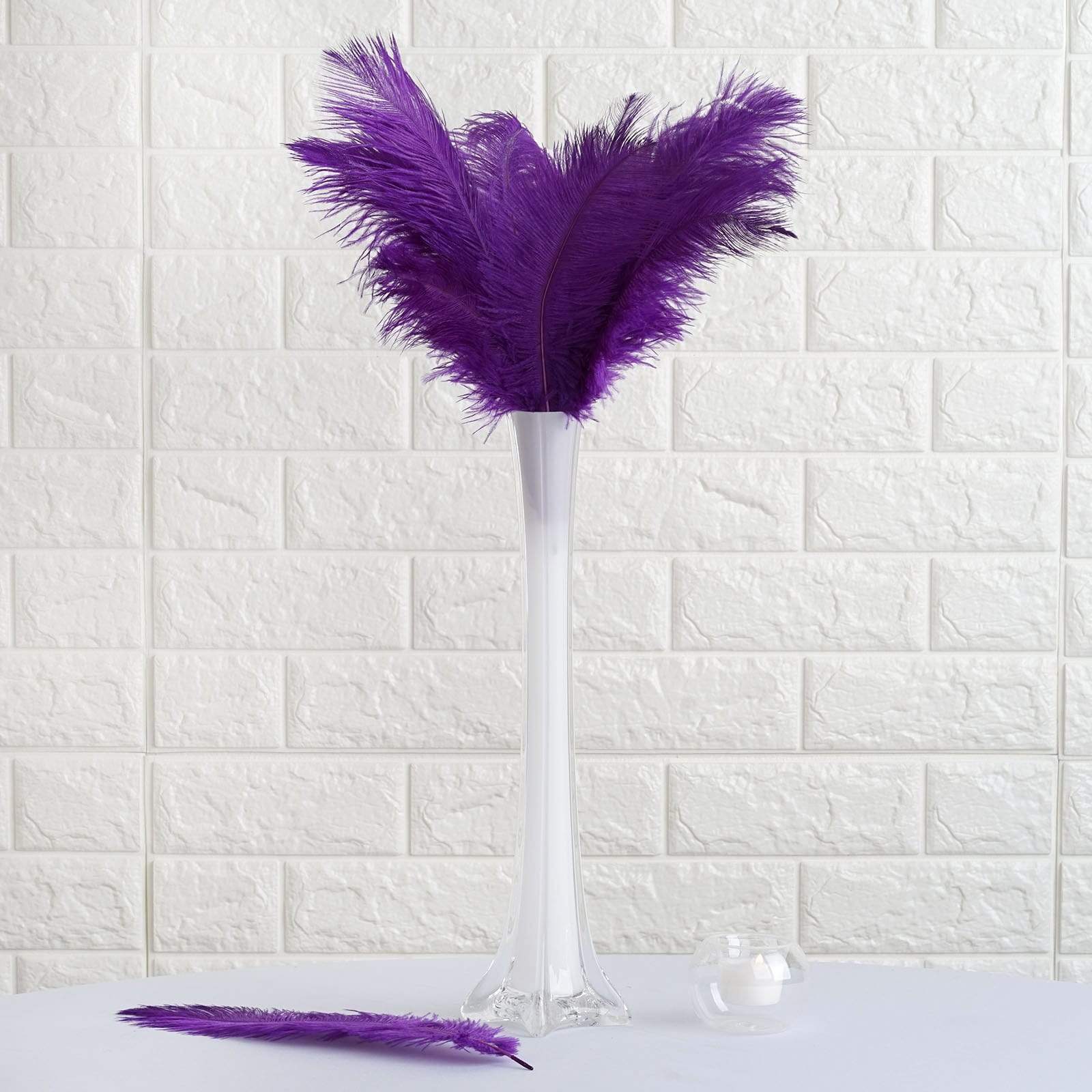 12 pcs 13 - 15 inches Genuine Ostrich Feathers