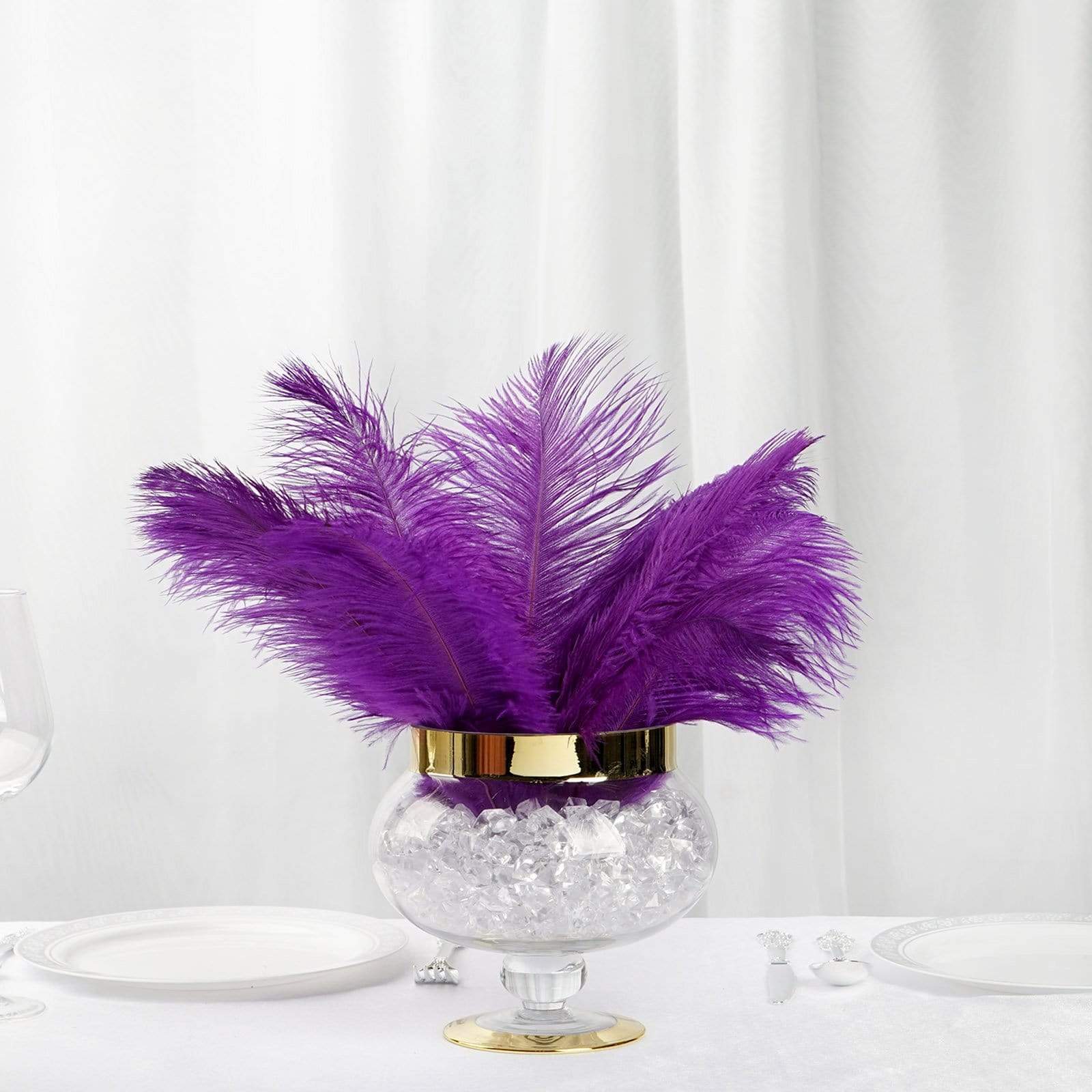 12 pcs 13 - 15 inches Genuine Ostrich Feathers