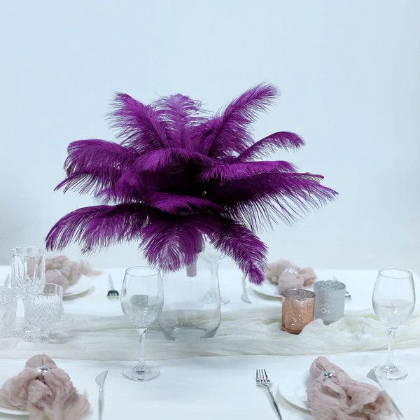 12 pcs 13 - 15 inches Genuine Ostrich Feathers