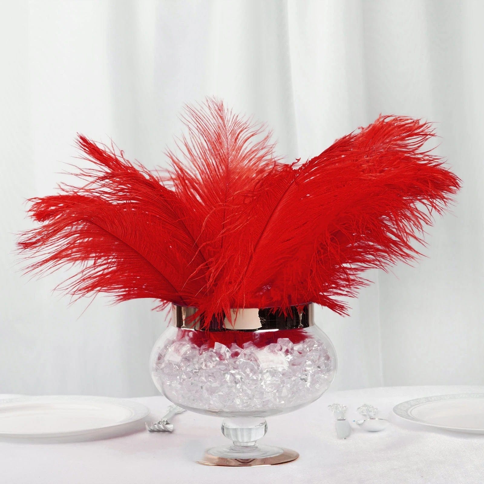 12 pcs 13 - 15 inches Genuine Ostrich Feathers
