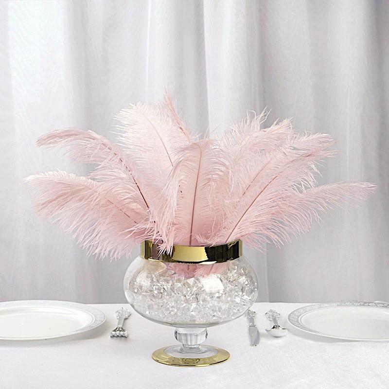 12 pcs 13 - 15 inches Genuine Ostrich Feathers