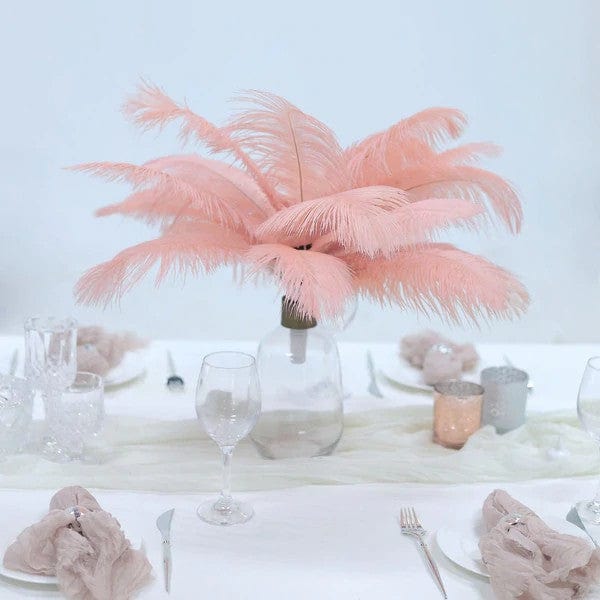 12 pcs 13 - 15 inches Genuine Ostrich Feathers