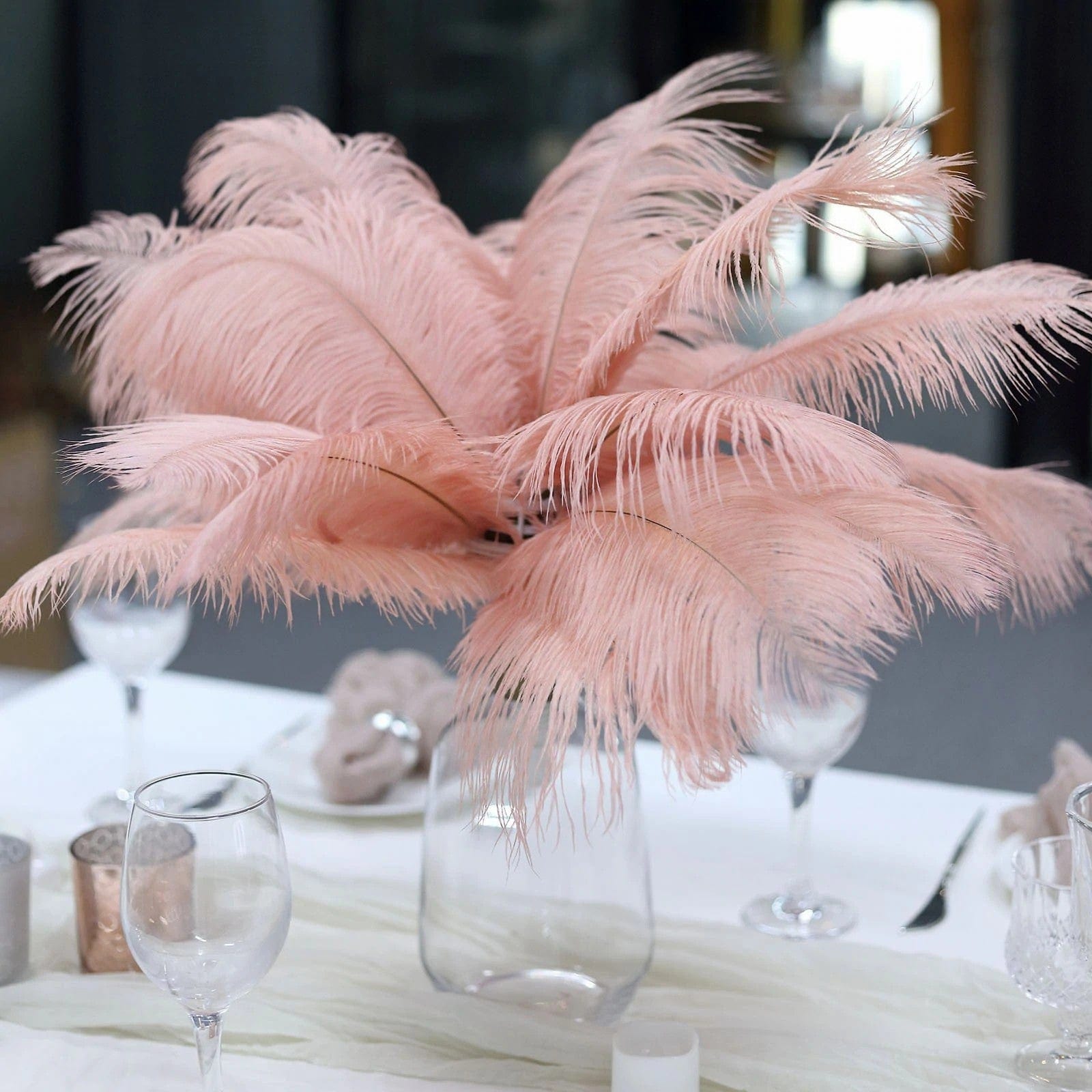 12 pcs 13 - 15 inches Genuine Ostrich Feathers