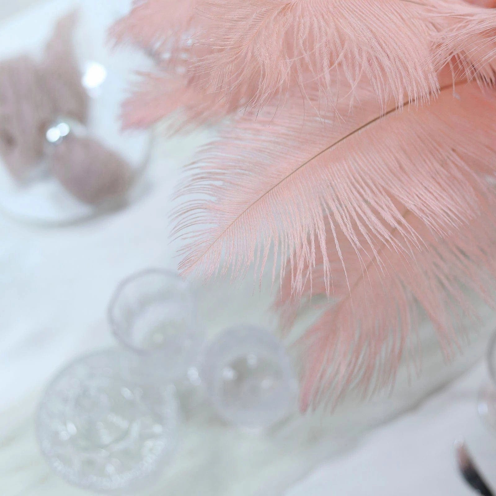 12 pcs 13 - 15 inches Genuine Ostrich Feathers