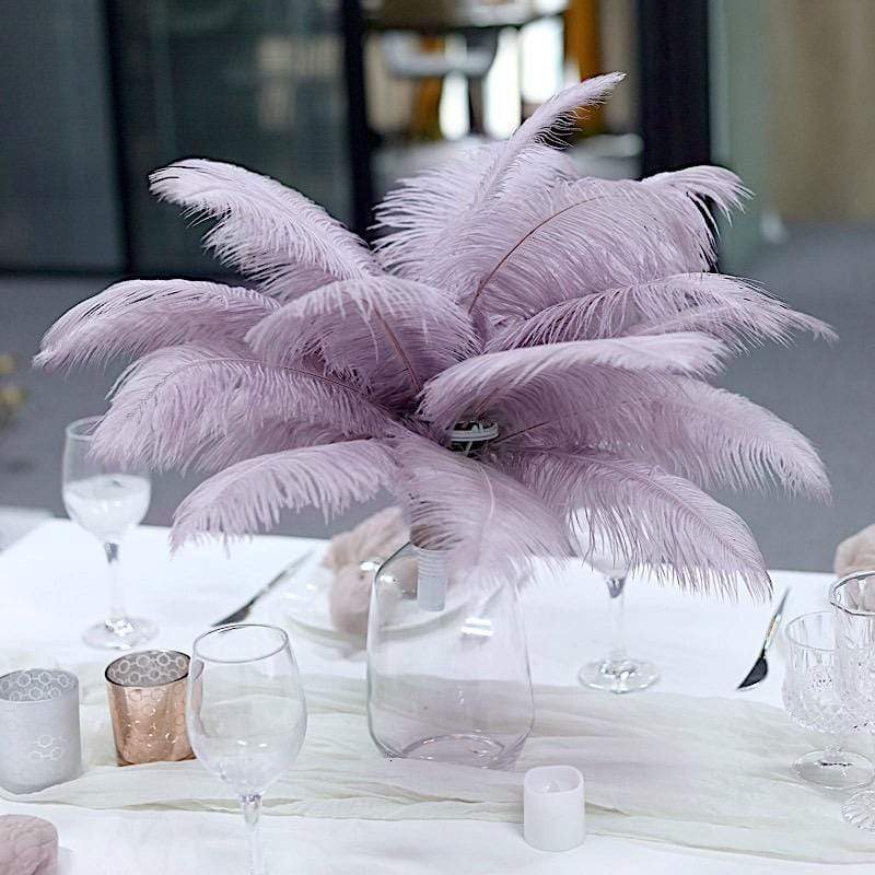 12 pcs 13 - 15 inches Genuine Ostrich Feathers