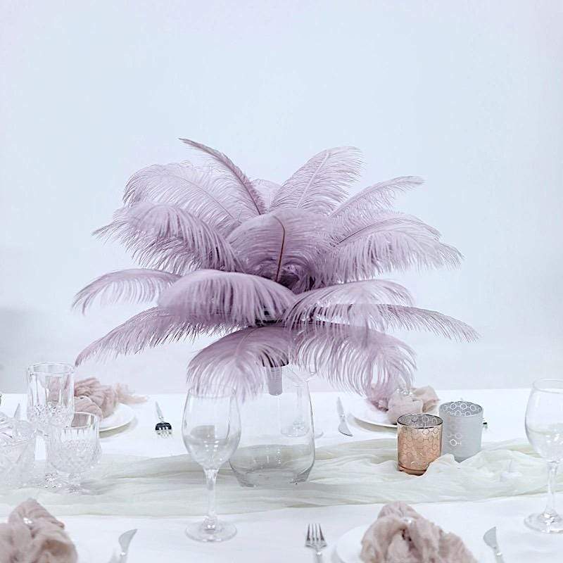 12 pcs 13 - 15 inches Genuine Ostrich Feathers