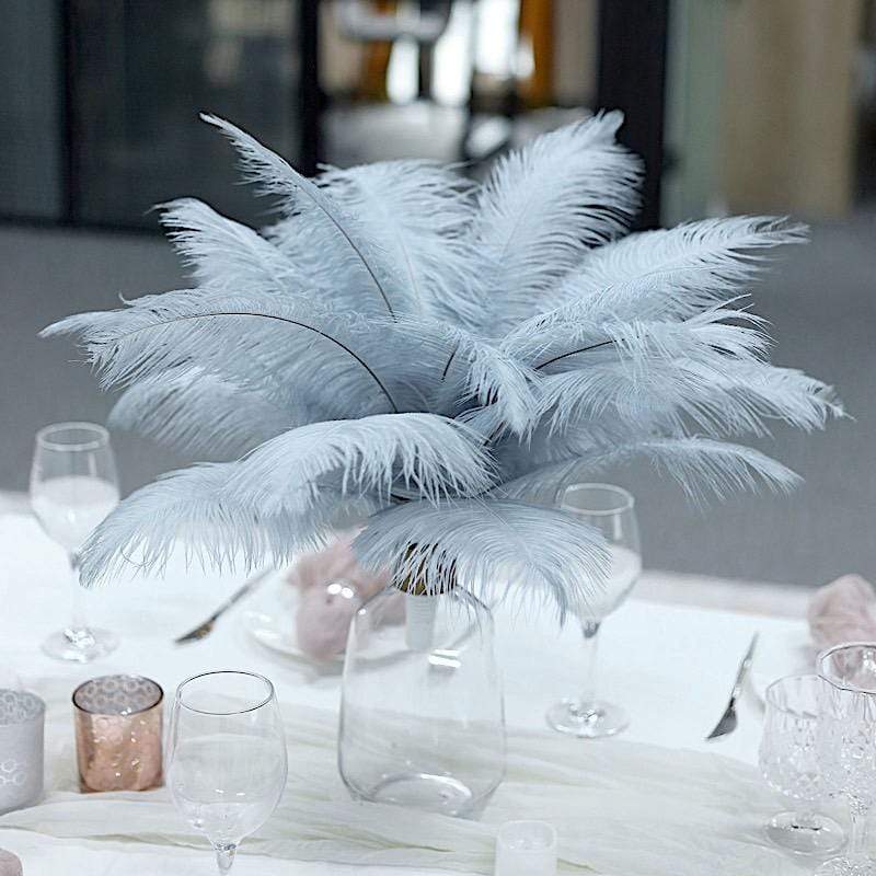 12 pcs 13 - 15 inches Genuine Ostrich Feathers