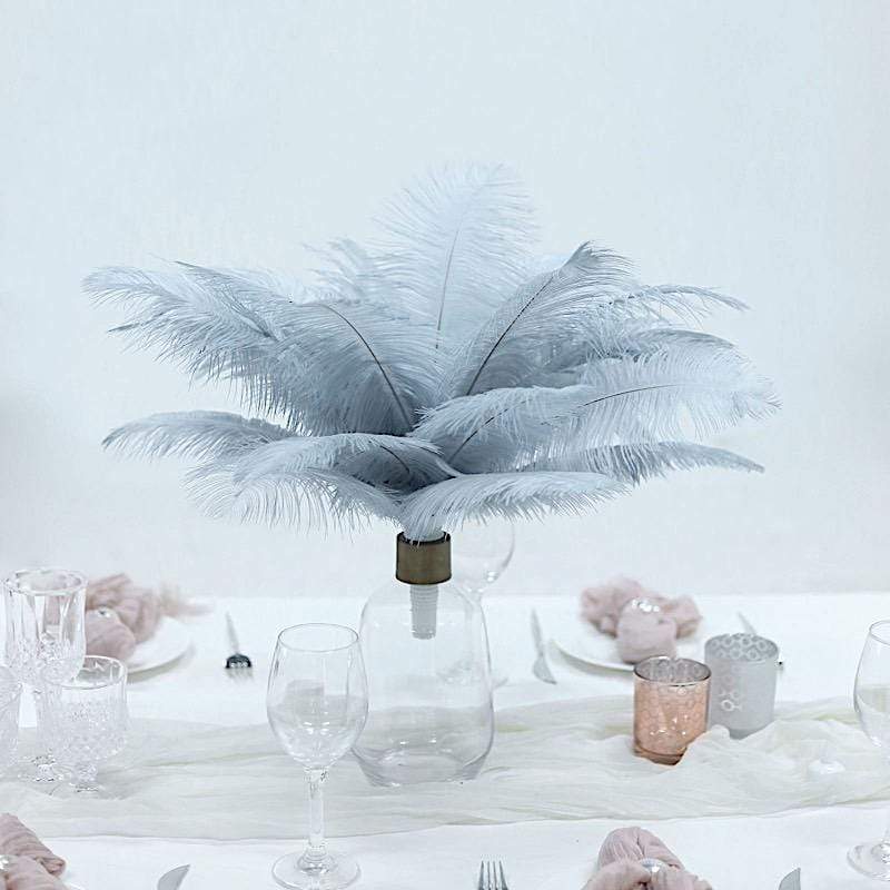 12 pcs 13 - 15 inches Genuine Ostrich Feathers