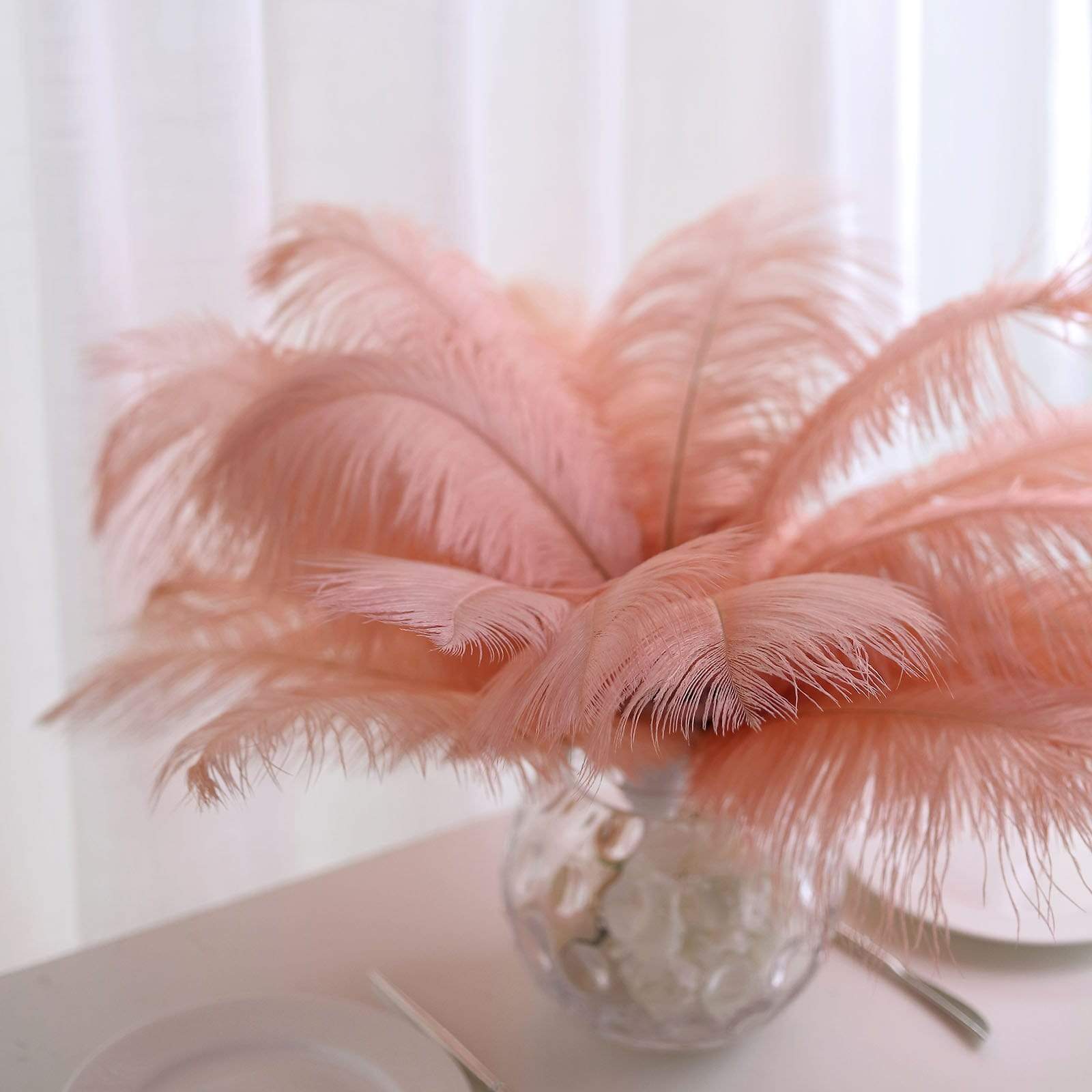 12 pcs 13 - 15 inches Genuine Ostrich Feathers