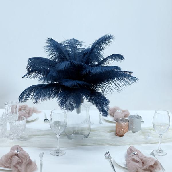 12 pcs 13 - 15 inches Genuine Ostrich Feathers