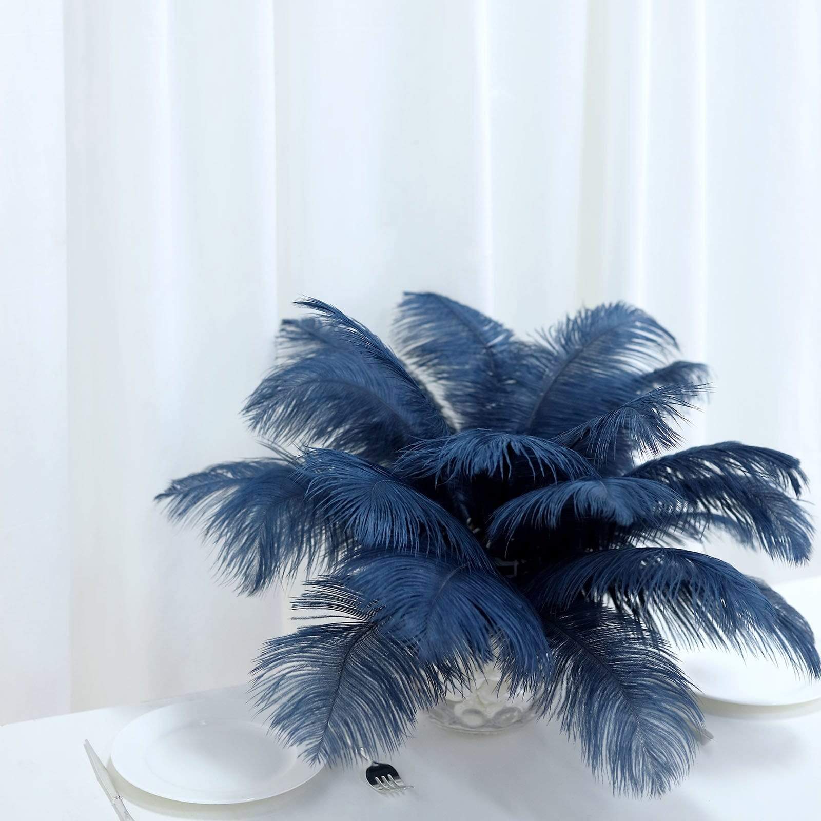 12 pcs 13 - 15 inches Genuine Ostrich Feathers