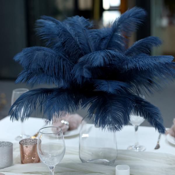 12 pcs 13 - 15 inches Genuine Ostrich Feathers