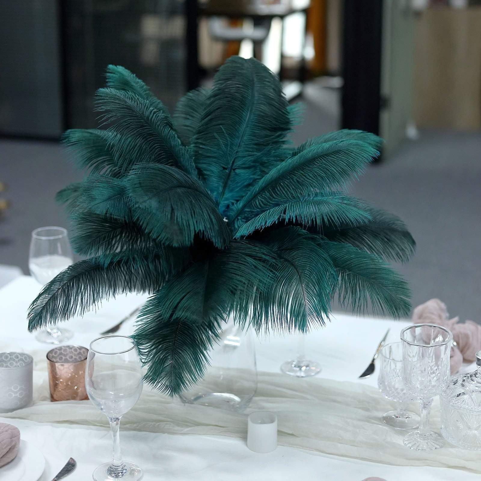 12 pcs 13 - 15 inches Genuine Ostrich Feathers