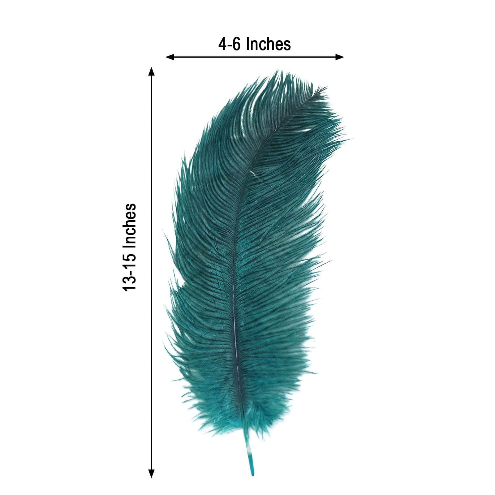 12 pcs 13 - 15 inches Genuine Ostrich Feathers