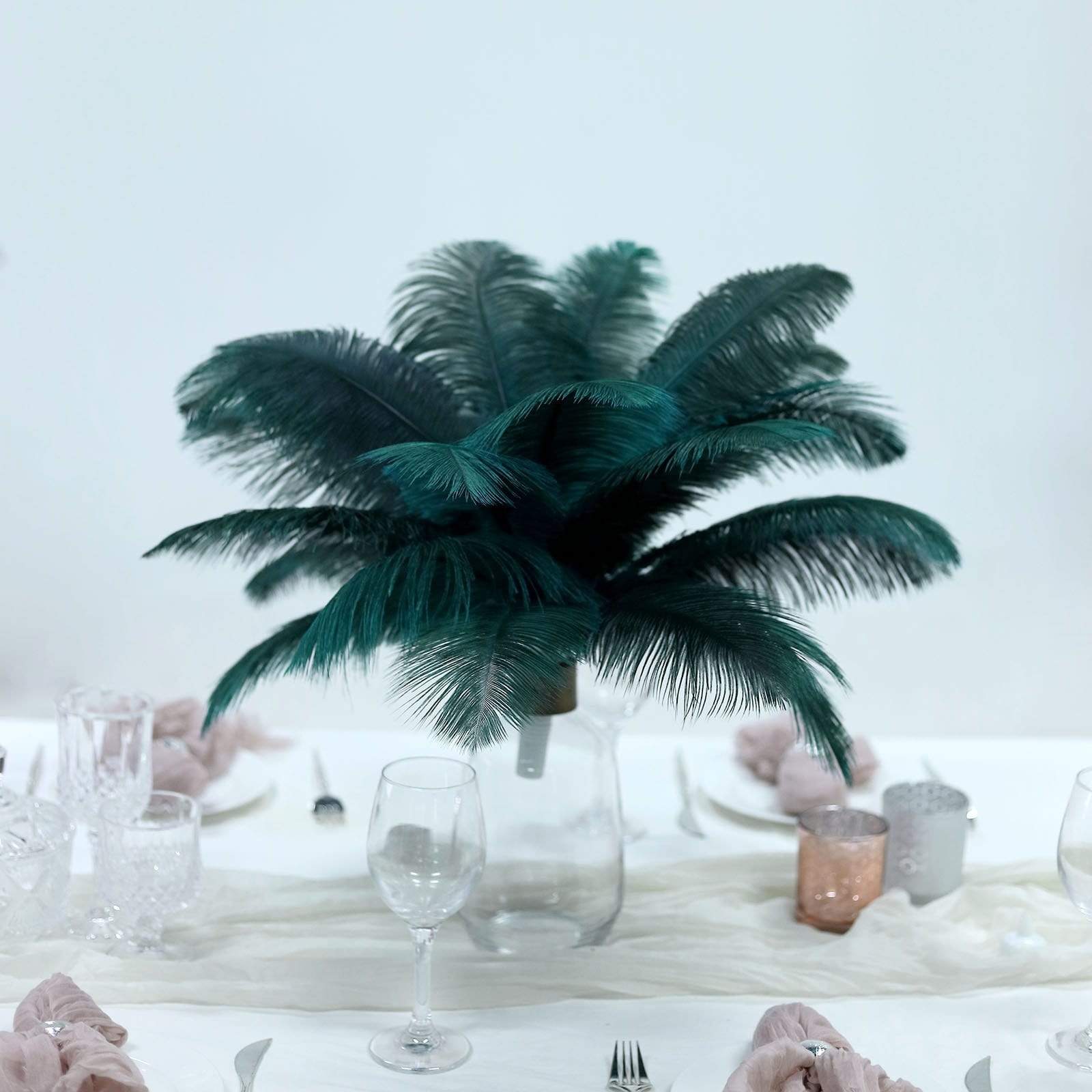 12 pcs 13 - 15 inches Genuine Ostrich Feathers