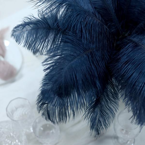 12 pcs 13 - 15 inches Genuine Ostrich Feathers