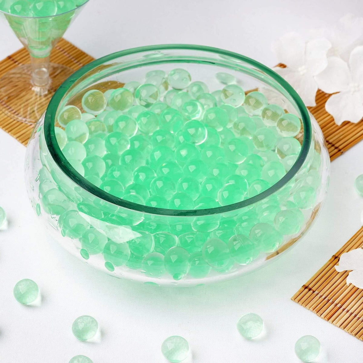 Blue Small Round Deco Water Beads Jelly Vase Filler Balls For Centerpieces  Table Decoration - 200 to 250 PCS