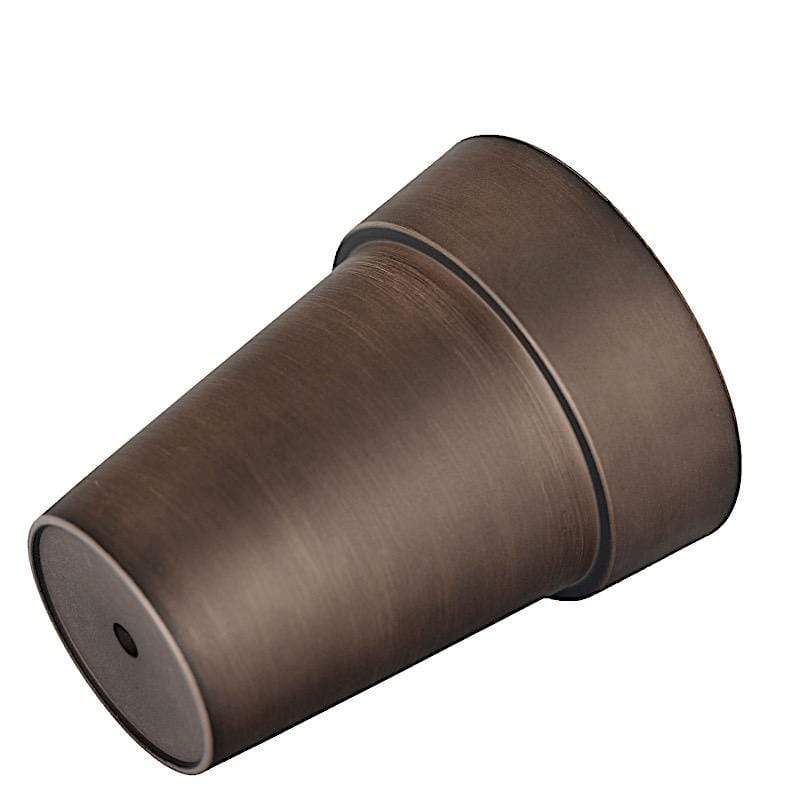 2 pcs 6 in tall Metallic Round Plastic Flower Plant Pots
