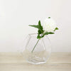 2 pcs 5" tall Clear Glass Geometric Terrarium Centerpiece Vases