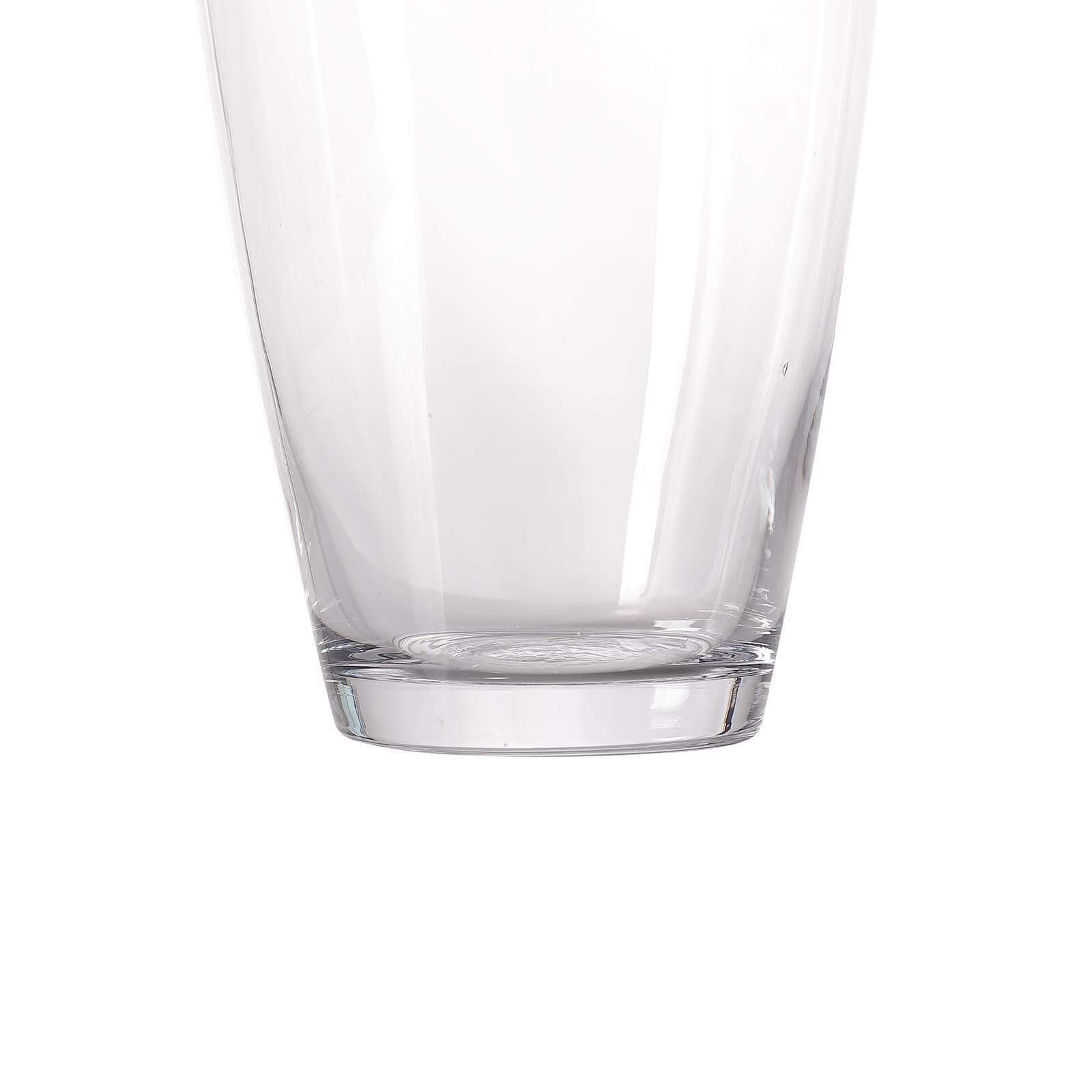 31 inch tall Cylindrical Clear Glass Vase