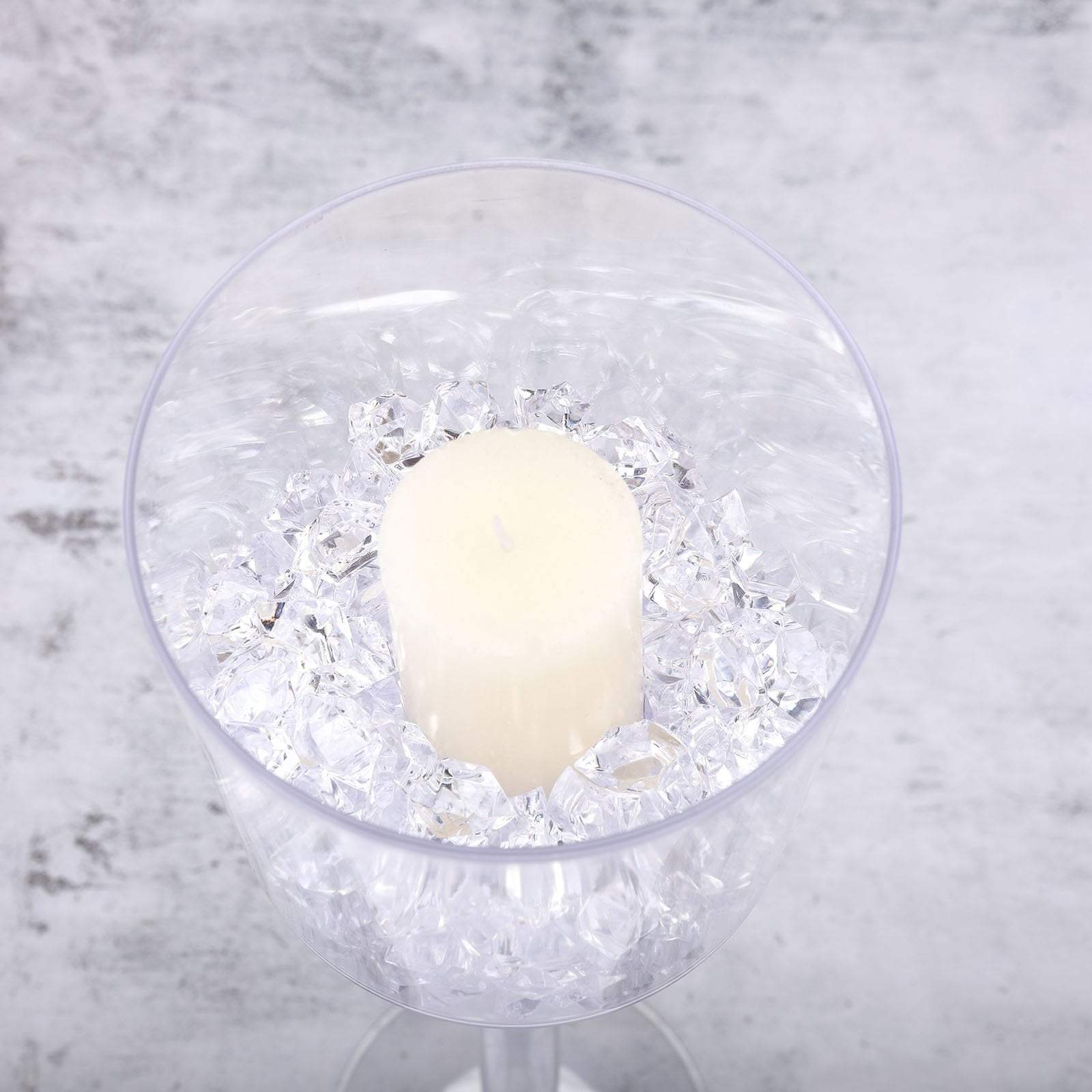 4 pcs 18 in. Clear Plastic Vases Cups Centerpieces