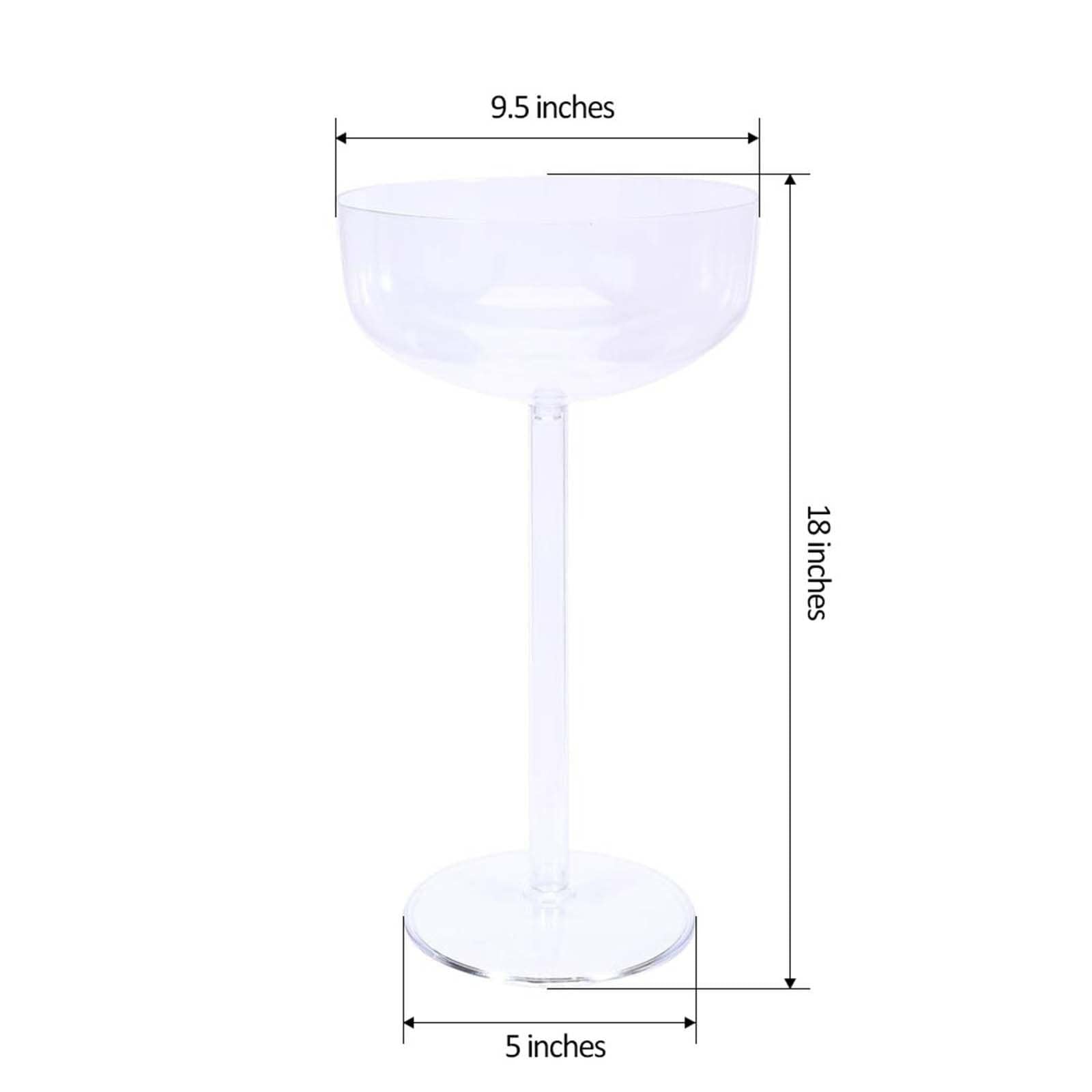 4 pcs 18 in. Clear Plastic Vases Stands Centerpieces