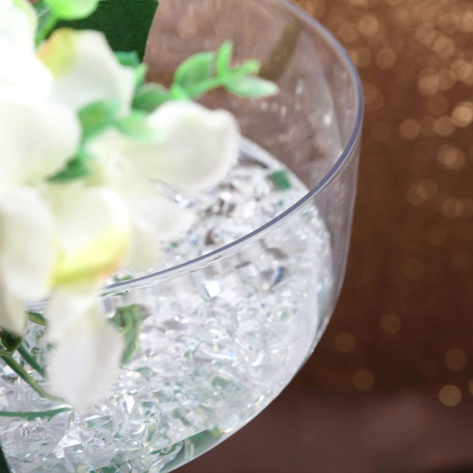 4 pcs 18 in. Clear Plastic Vases Stands Centerpieces