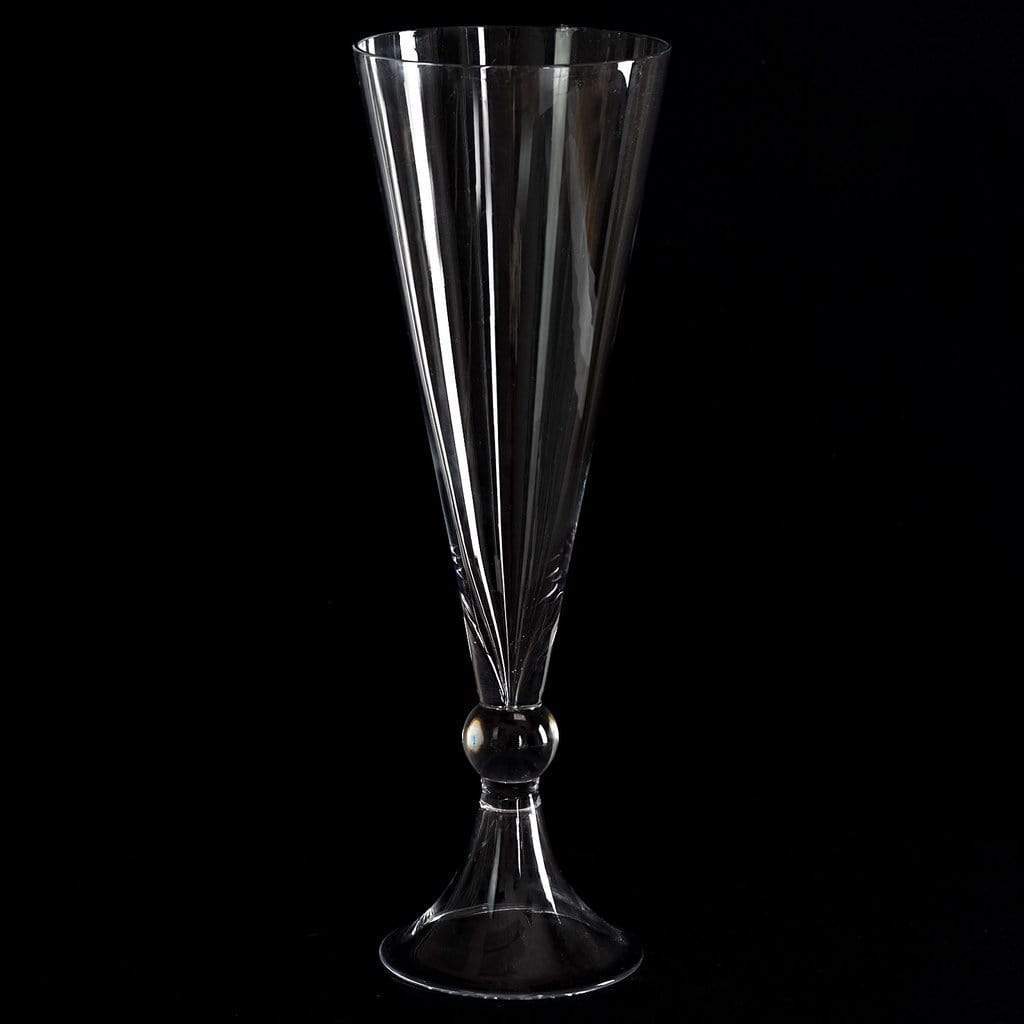 4 pcs Clear Glass Trumpet Centerpiece Vases