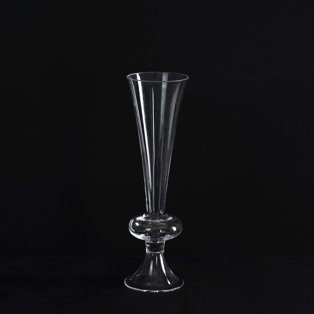 4 pcs Clear Glass Trumpet Centerpiece Vases