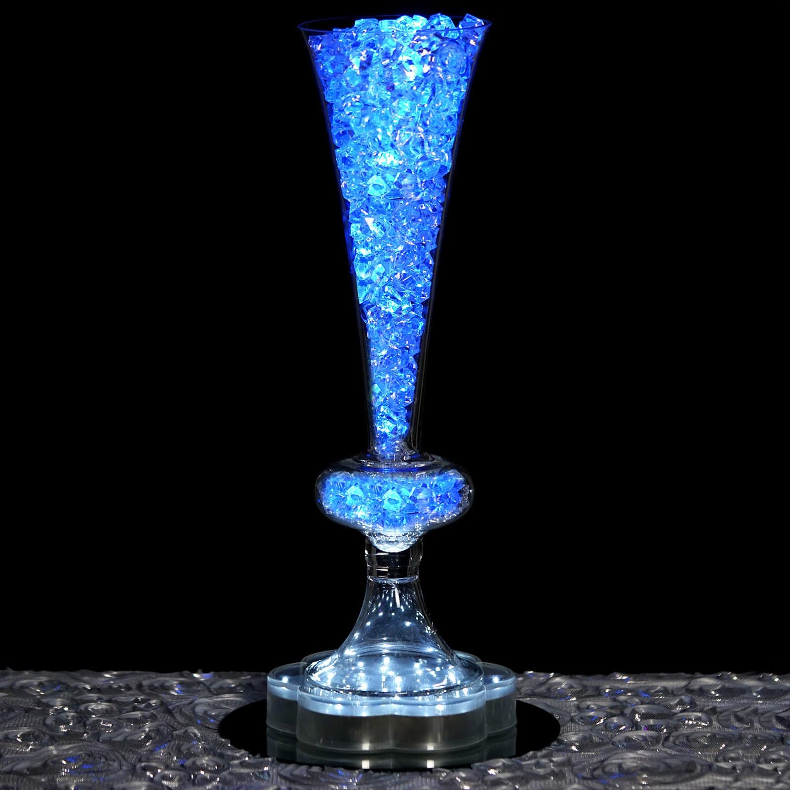 4 pcs Clear Glass Trumpet Centerpiece Vases