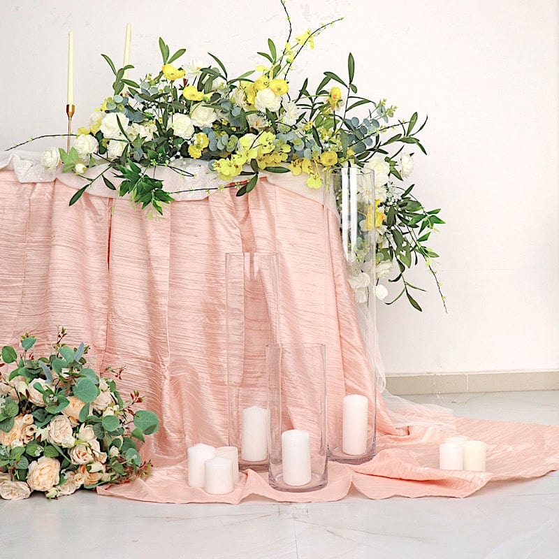 6 pcs 12 in tall Clear Glass Cylinder Centerpieces Vases