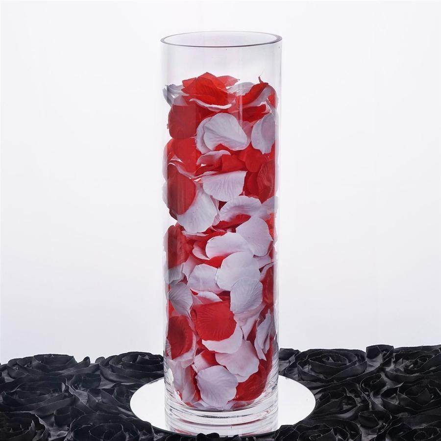 6 pcs 16" tall Clear Glass Cylinder Centerpieces Vases