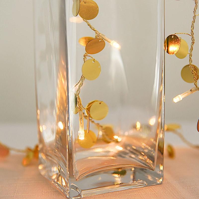 6 pcs Clear Glass Square Block Vases Centerpieces