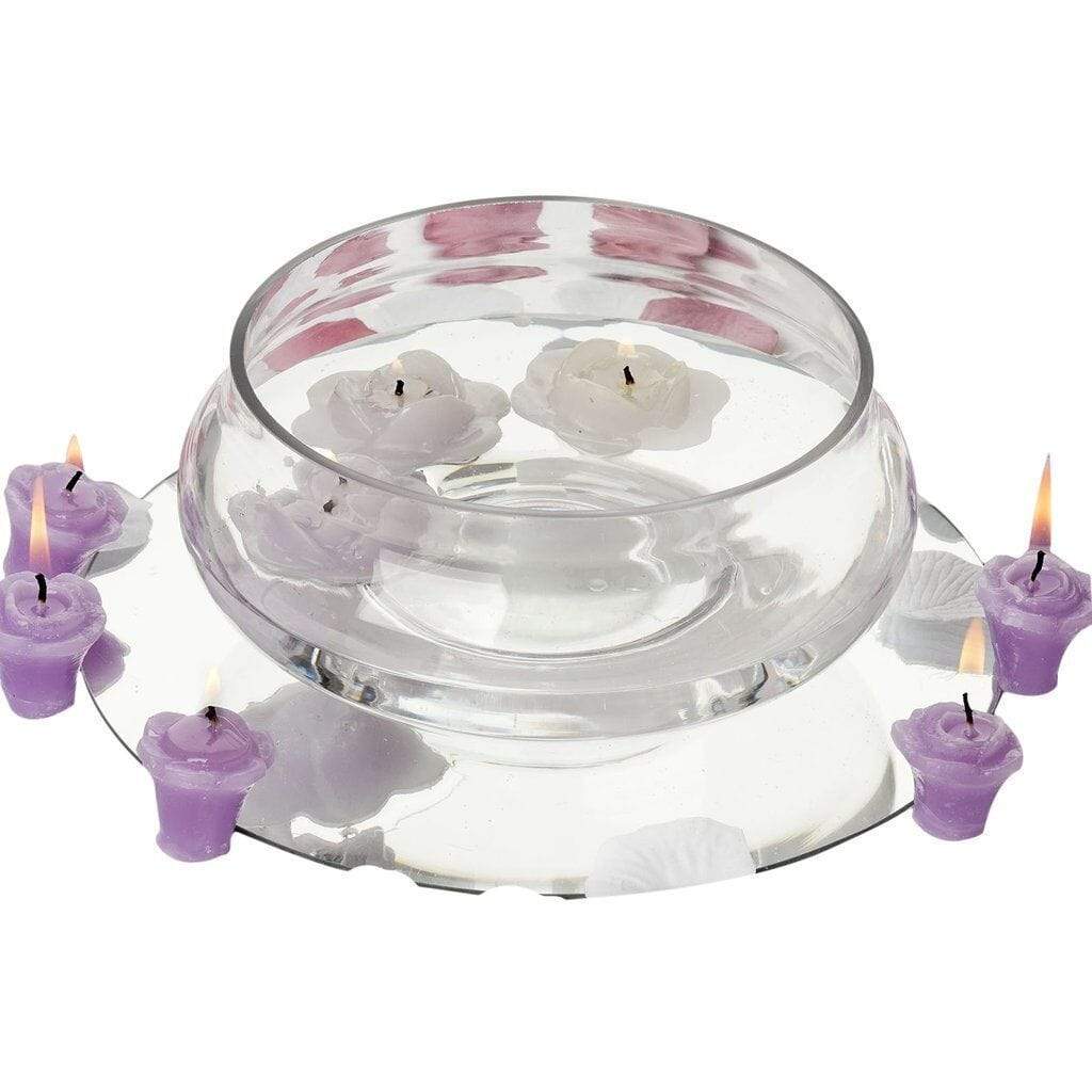 Floating Candle Glass Bowl Centerpiece