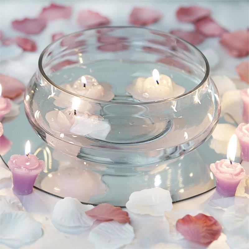 Floating Candle Glass Bowl Centerpiece