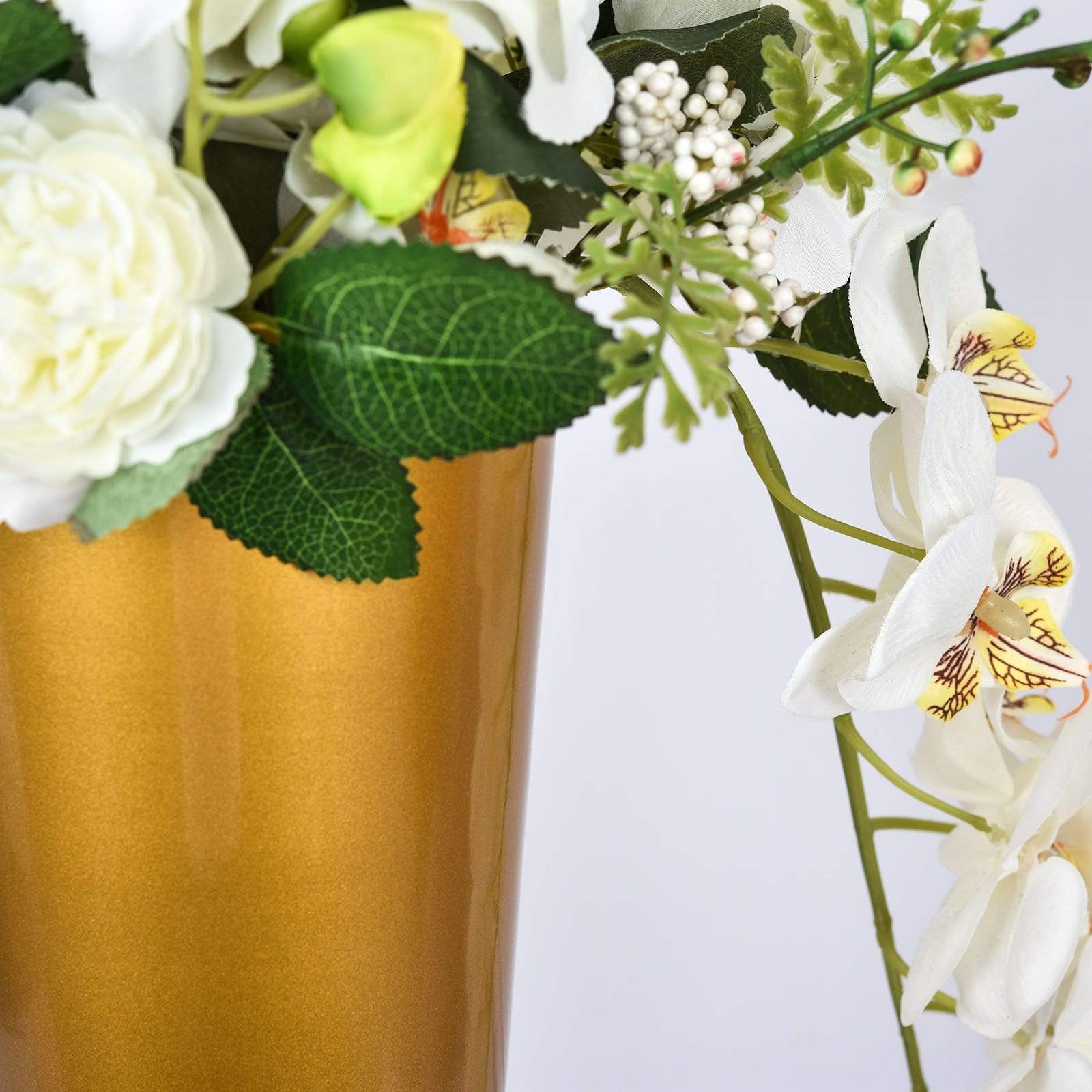 Metal Trumpet Flower Vase Centerpiece