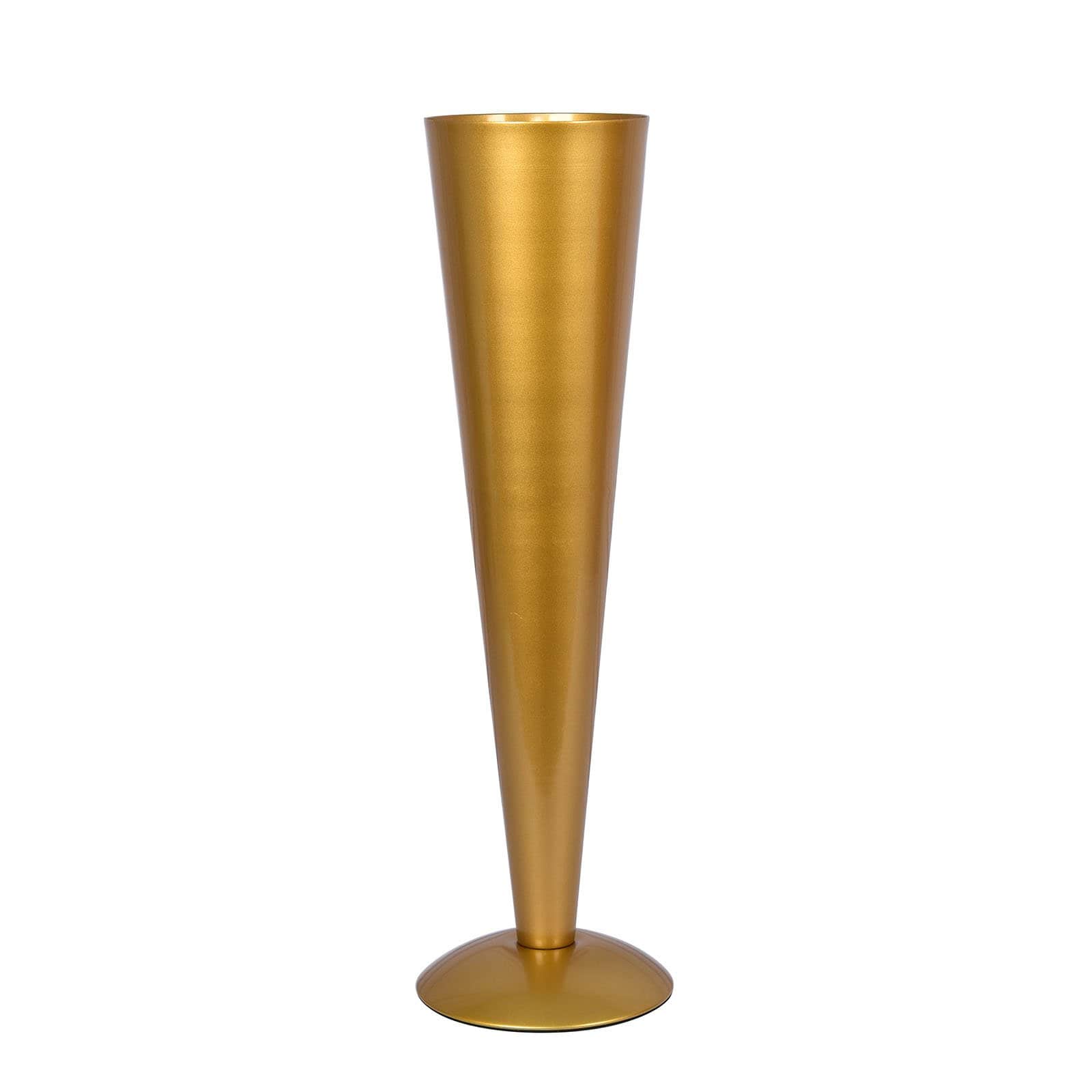 Metal Trumpet Flower Vase Centerpiece