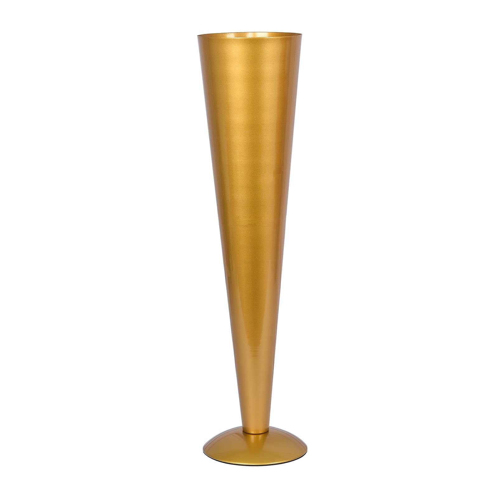 Metal Trumpet Flower Vase Centerpiece