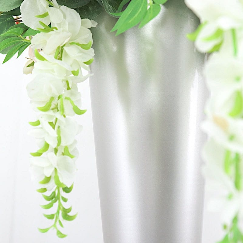 Metal Trumpet Flower Vase Centerpiece