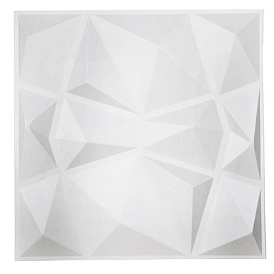 12 Matte 20x20 in Square 3D Diamond Textured PVC Stick On Wall Panels ...
