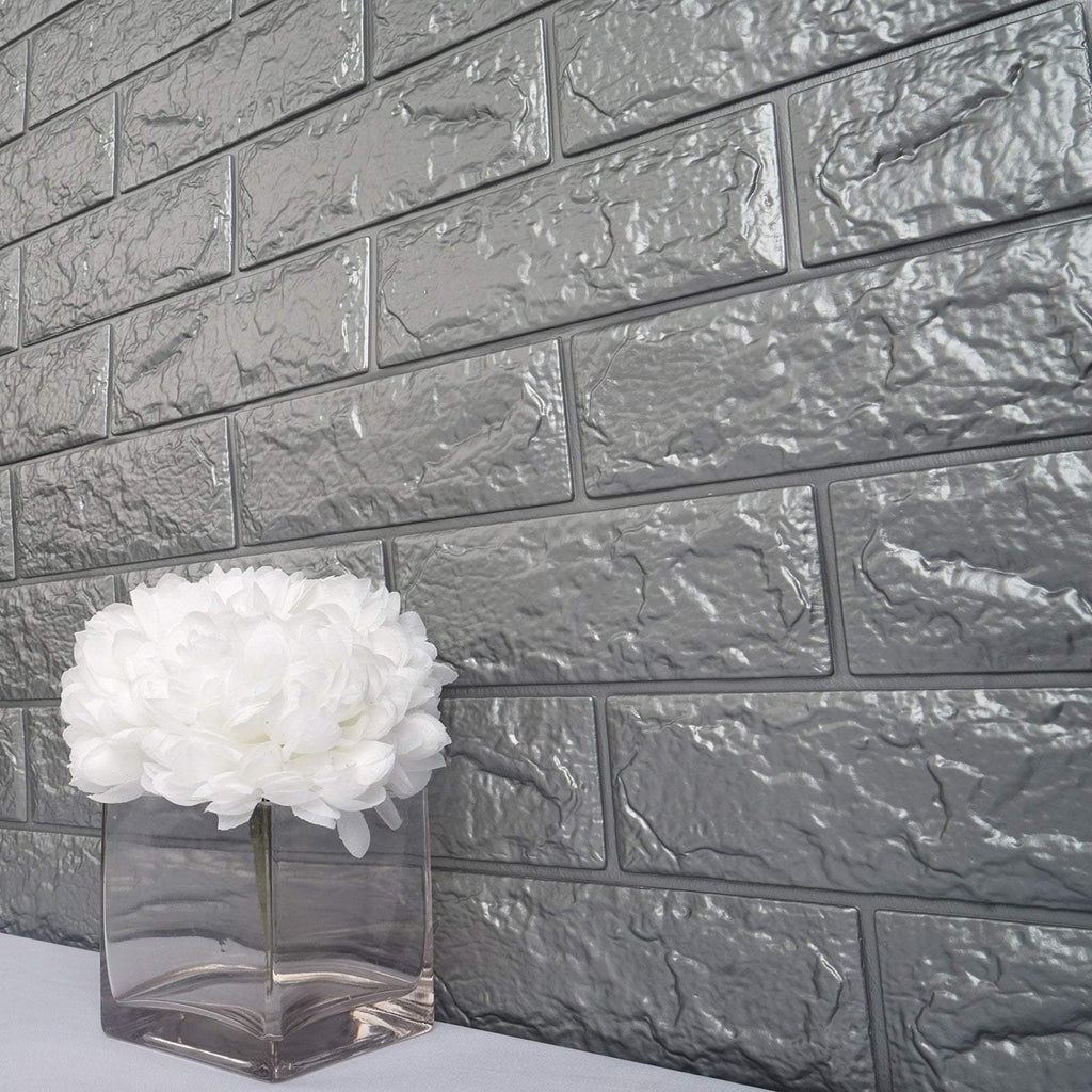 33 wide 10 pcs Faux Brick Texture Waterproof Foam Wall Panels