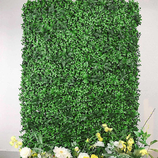 4 Green Artificial Ivy Leaves Greenery Foliage UV Protected Wall Backdrop Panels