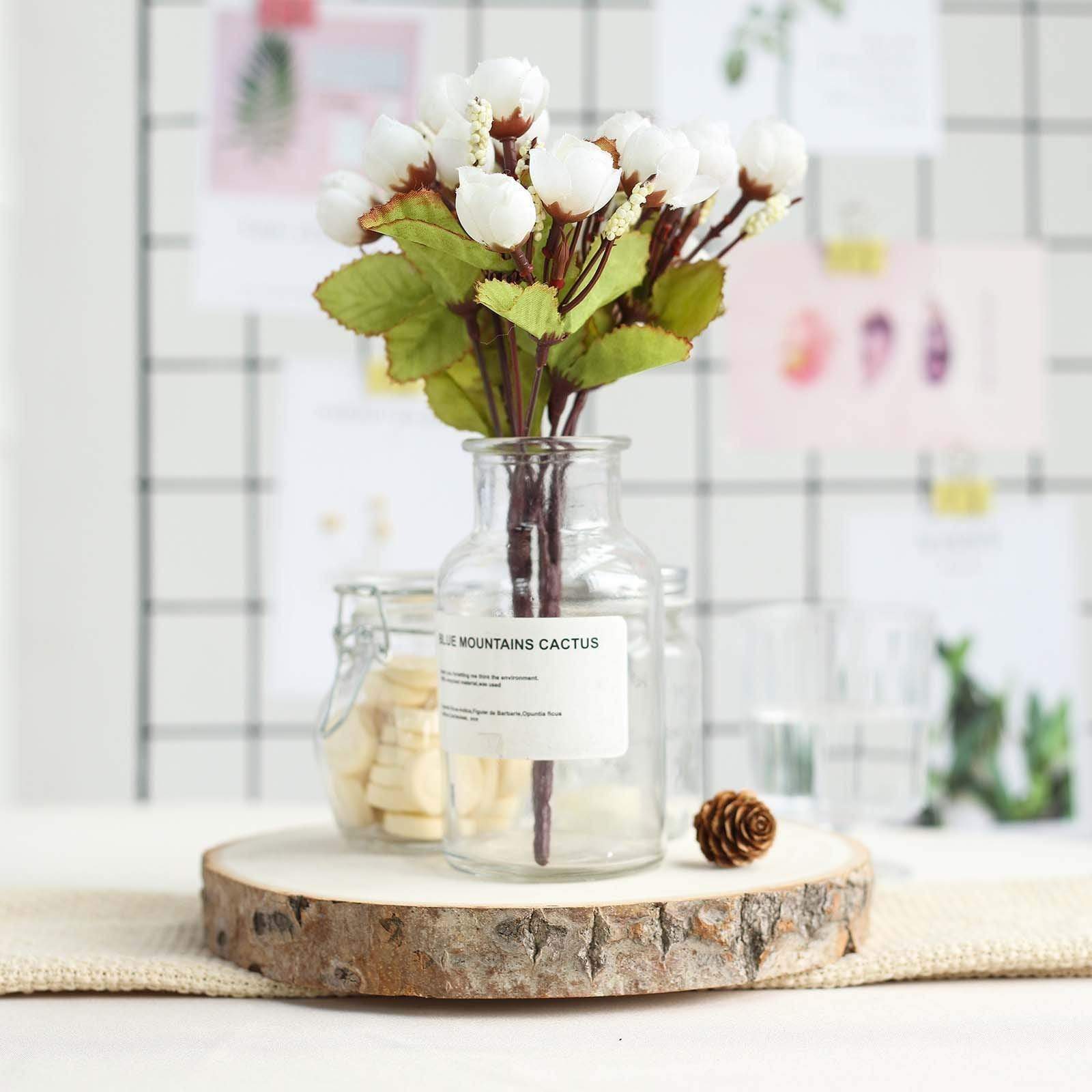 Natural Round Poplar Wooden Slices Party Tabletop