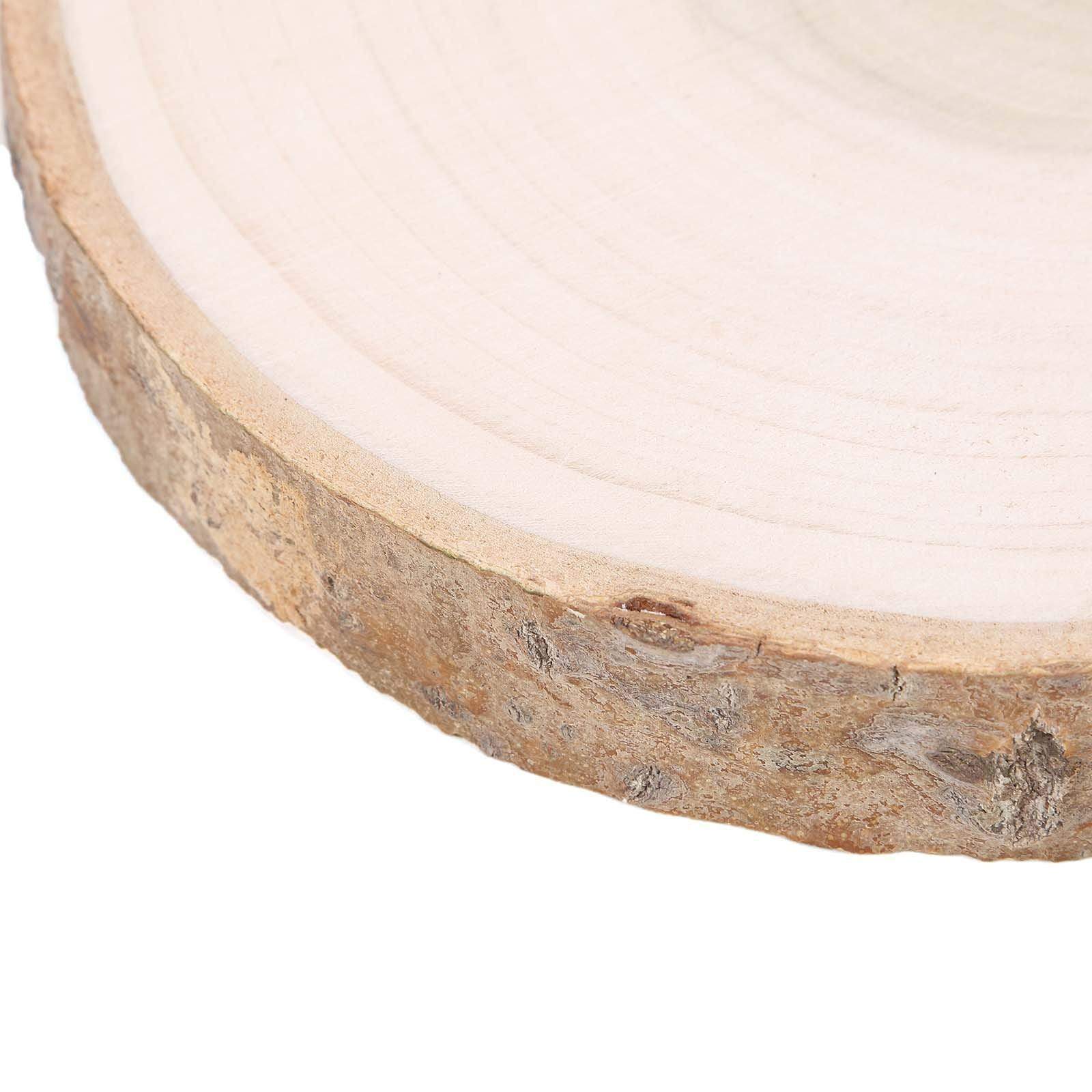 Natural Round Poplar Wooden Slices Party Tabletop