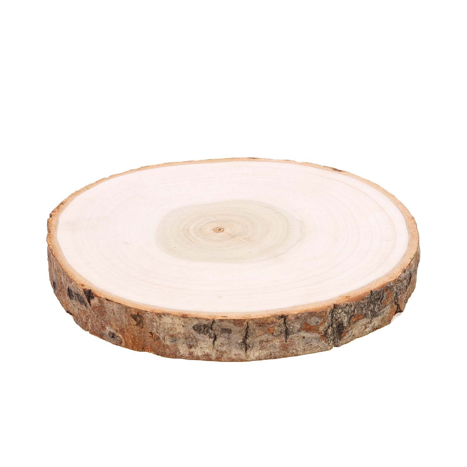 Natural Round Poplar Wooden Slices Party Tabletop