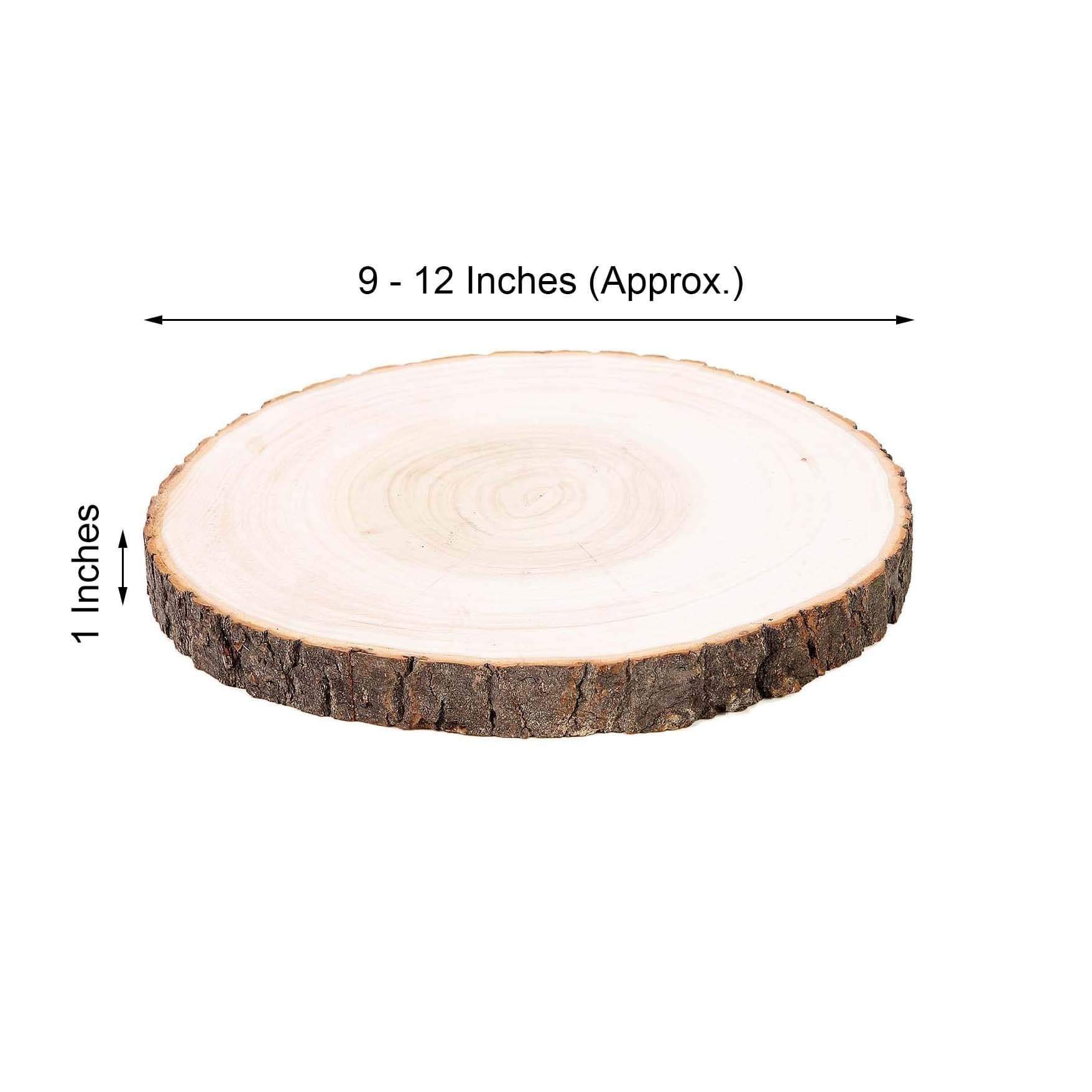 Natural Round Poplar Wooden Slices Party Tabletop