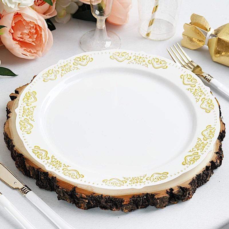 Natural Round Poplar Wooden Slices Party Tabletop